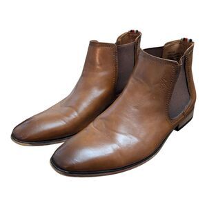 Tommy Hilfiger Syler mens Chelsea Dress Boot Brown Size 8.5 Romeo Boots Classic
